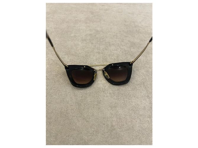 Gafas de sol Prada Cat-Eye en acetato carey lentes degradadas Marrón oscuro - vista 6