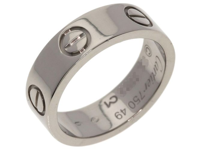 Anel Love Cartier em ouro branco 18K - vista 2
