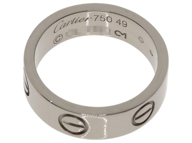 Anel Love Cartier em ouro branco 18K - vista 4