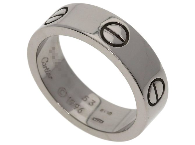 Anello Cartier Love in oro bianco 18K - vista 5
