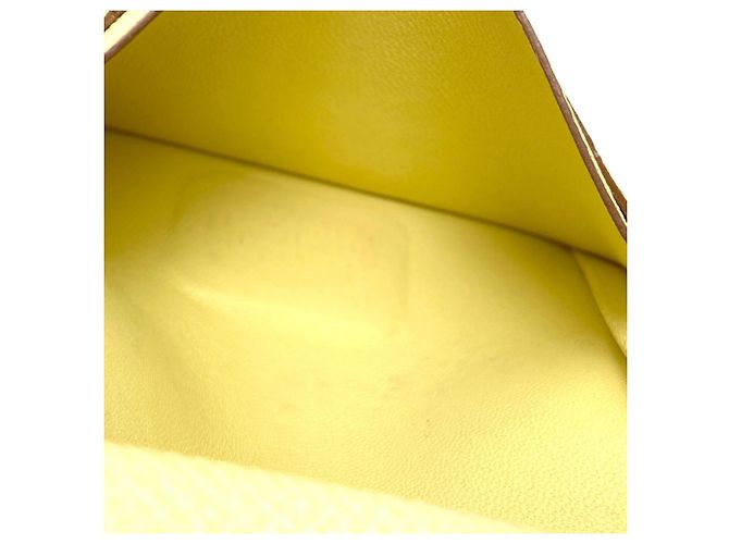 Monedero Mini Bearn de Hermès Amarillo - vista 10