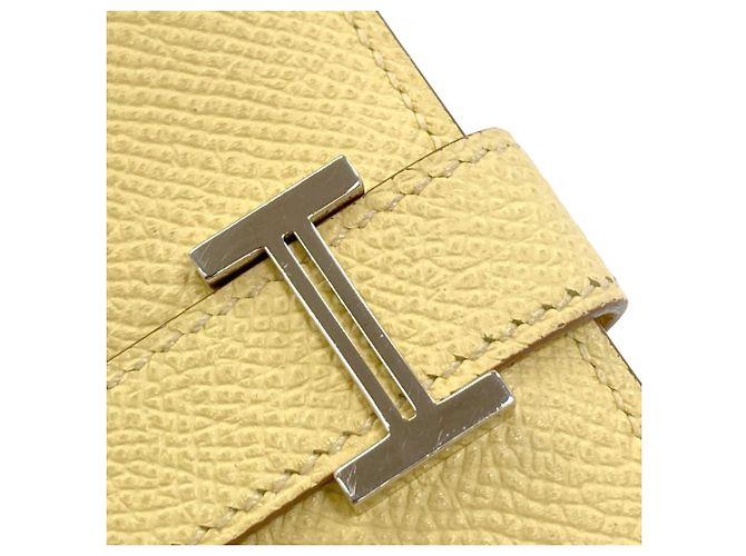 Monedero Mini Bearn de Hermès Amarillo - vista 12