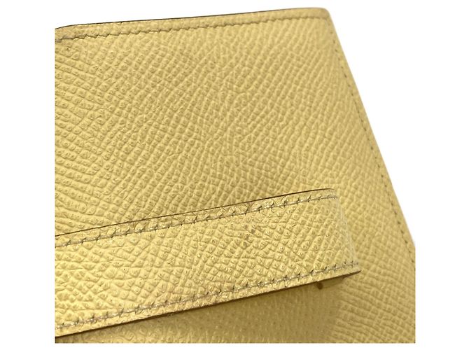 Monedero Mini Bearn de Hermès Amarillo - vista 14