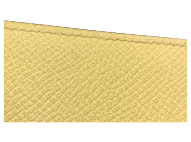 Monedero Mini Bearn de Hermès Amarillo - vista 15