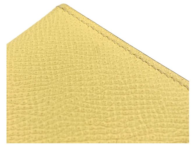Monedero Mini Bearn de Hermès Amarillo - vista 16
