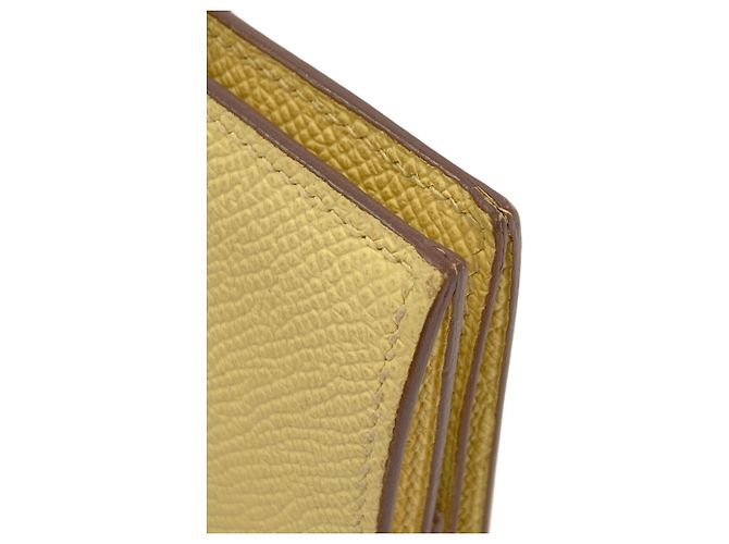 Monedero Mini Bearn de Hermès Amarillo - vista 18