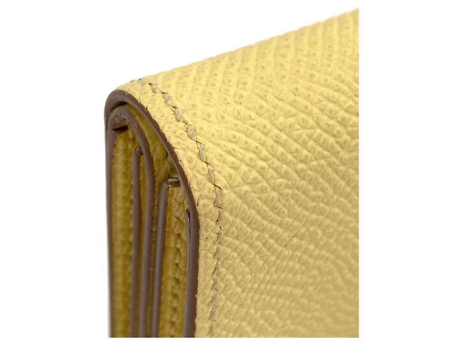 Monedero Mini Bearn de Hermès Amarillo - vista 19