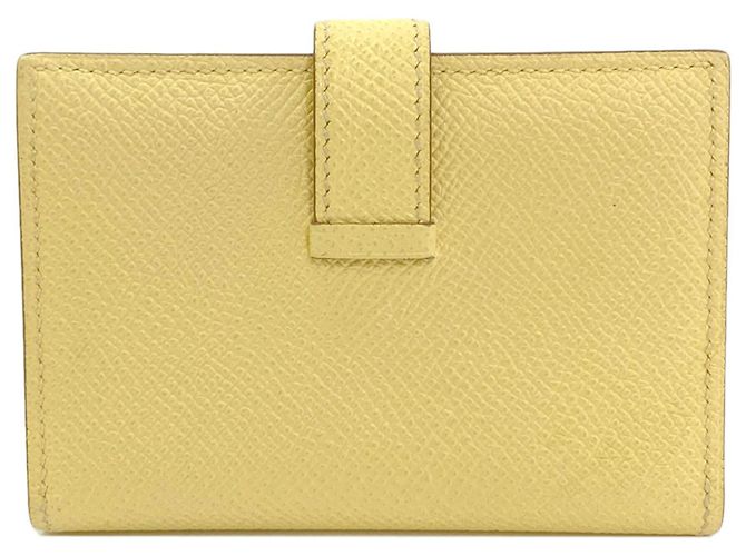 Monedero Mini Bearn de Hermès Amarillo - vista 2