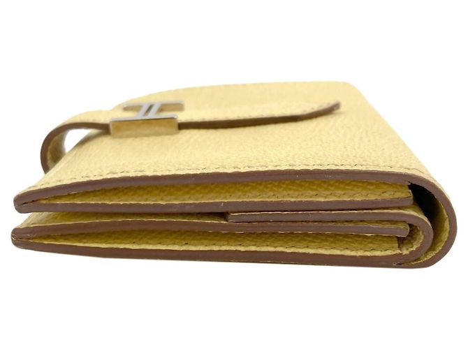 Monedero Mini Bearn de Hermès Amarillo - vista 3