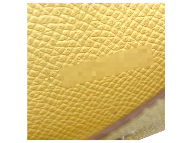 Monedero Mini Bearn de Hermès Amarillo - vista 7