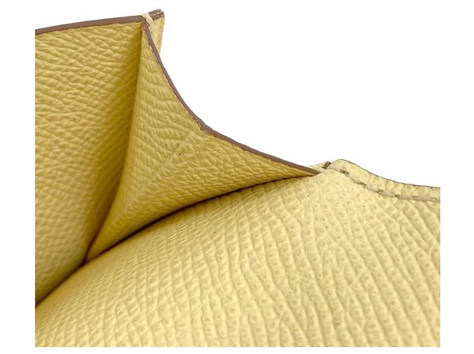 Monedero Mini Bearn de Hermès Amarillo - vista 8