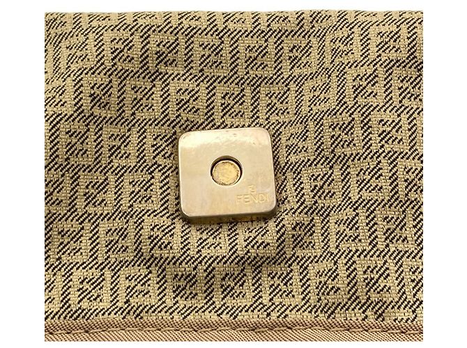 Sac fourre-tout Fendi Zucchino Beige - vue 10
