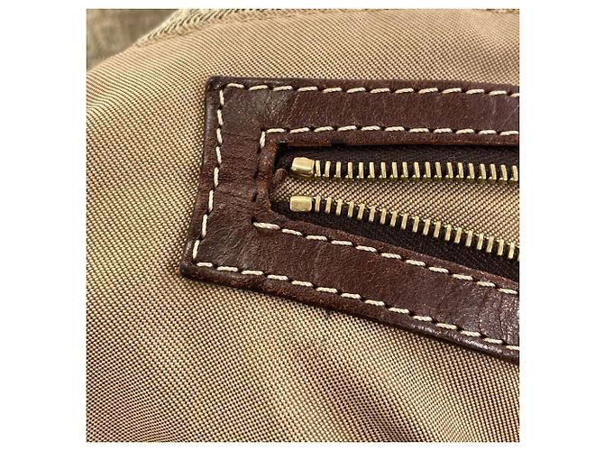 Sac fourre-tout Fendi Zucchino Beige - vue 11