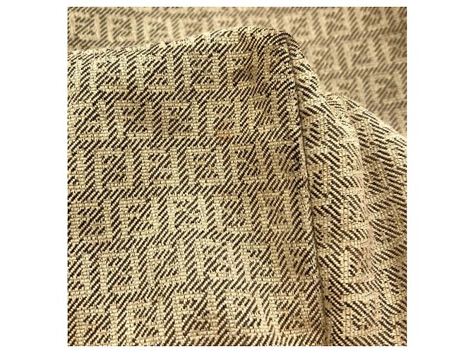 Sac fourre-tout Fendi Zucchino Beige - vue 18