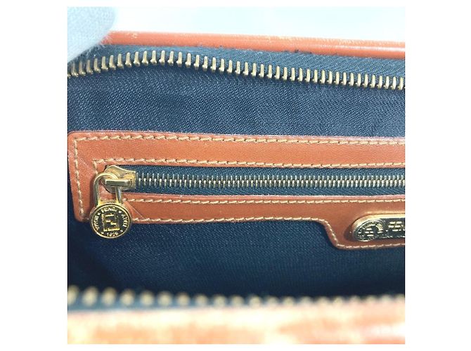 Fendi Vintage Pecan Mini Boston Handtasche Khaki - Ansicht 11