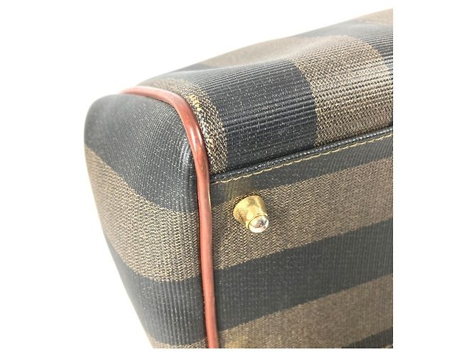 Fendi Vintage Pecan Mini Boston Handtasche Khaki - Ansicht 7
