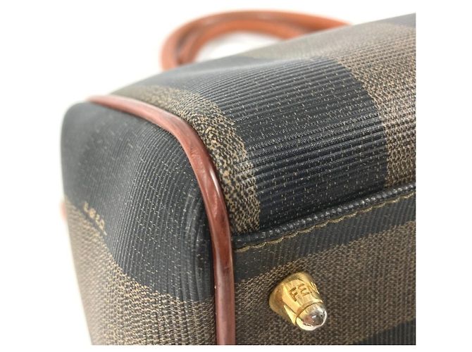 Fendi Vintage Pecan Mini Boston Handtasche Khaki - Ansicht 9