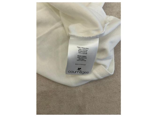 Courreges Camiseta Courrèges con detalle contrastante de algodón blanco - vista 2