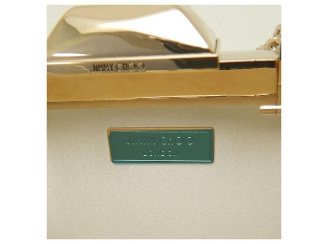 Borsa Clutch Microcloud Jimmy Choo Bianco sporco - vista 18
