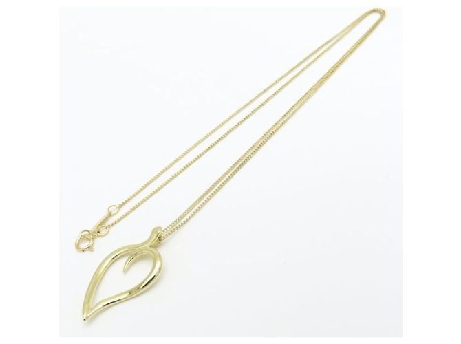 Collar de Corazón de Hoja de Oro Amarillo 18K Tiffany & Co. Dorado - vista 4