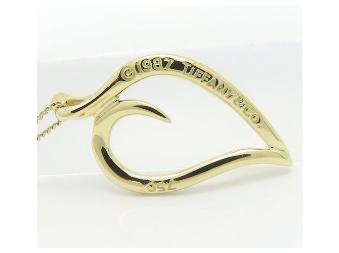 Collar de Corazón de Hoja de Oro Amarillo 18K Tiffany & Co. Dorado - vista 5