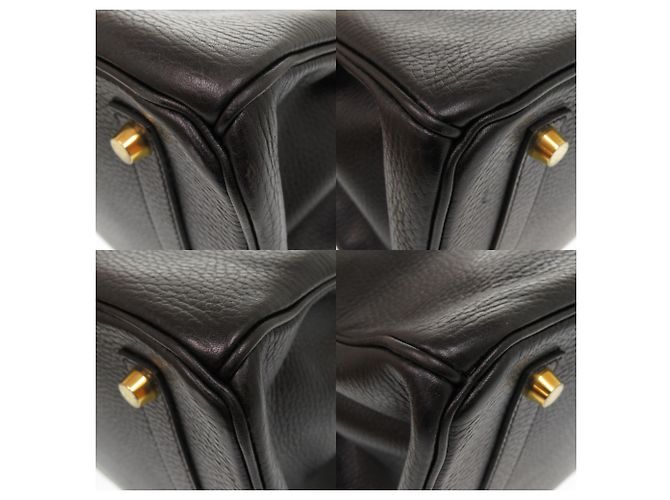 Borsa Hermès Birkin 35 in pelle Ardennes nera Nero - vista 4