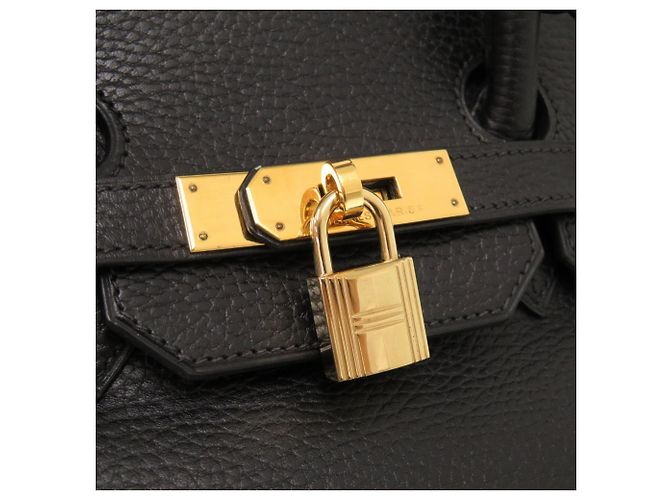 Borsa Hermès Birkin 35 in pelle Ardennes nera Nero - vista 8