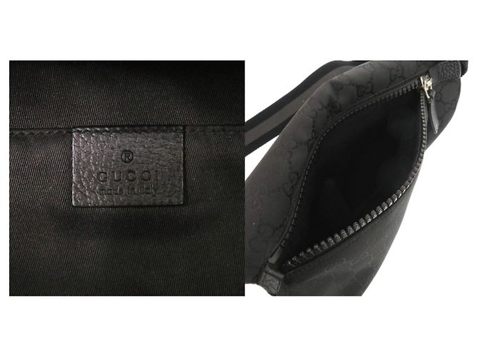 Marsupio in nylon nero Gucci - vista 6