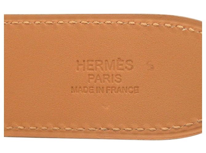 Hermès Hermes Etrivière Leather Belt Silvery Red - view 5