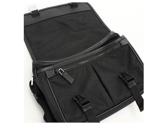 Bolso cruzado negro Prada para hombres - vista 8