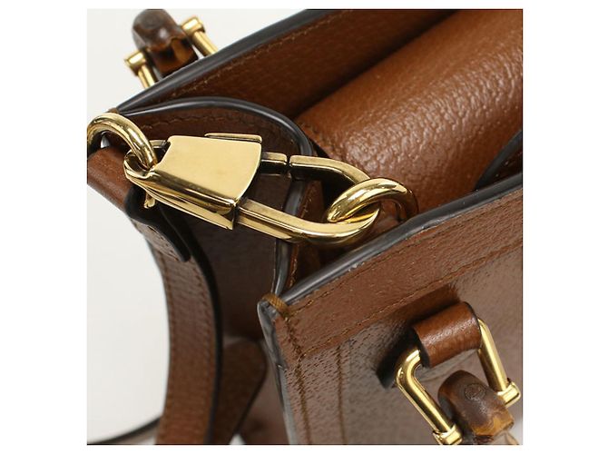 Borsa Tote 2 in 1 GUCCI Diana Marrone - vista 5