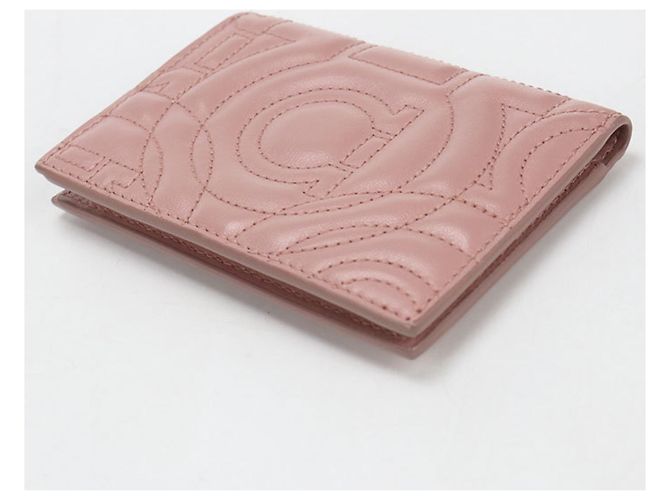Gancini Billetera bi-fold rosa Salvatore Ferragamo - vista 2