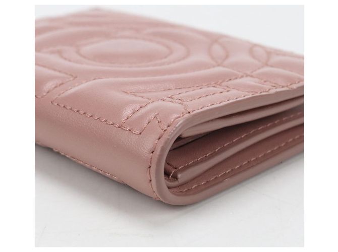 Gancini Billetera bi-fold rosa Salvatore Ferragamo - vista 8