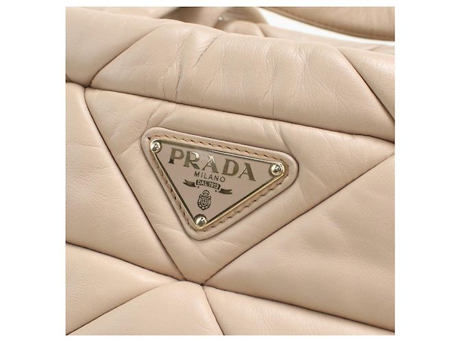Borsa tote 2 in 1 beige Prada - vista 4