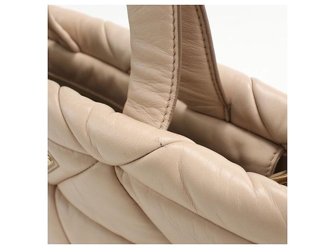 Borsa tote 2 in 1 beige Prada - vista 5