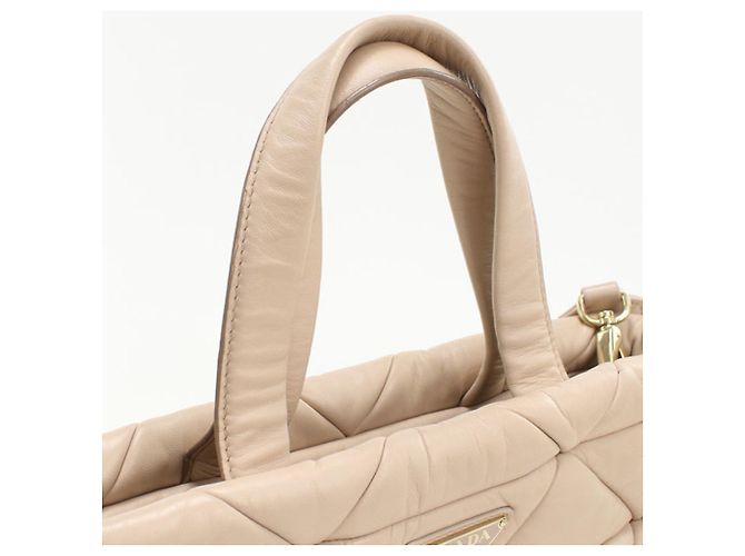 Borsa tote 2 in 1 beige Prada - vista 6