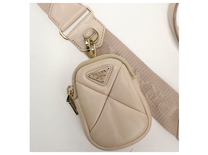 Borsa tote 2 in 1 beige Prada - vista 7