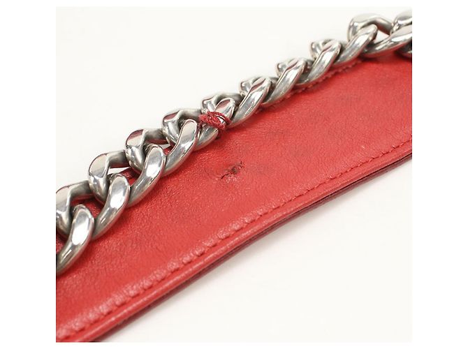 Bolso de hombro de cuero rojo Prada Roja - vista 6