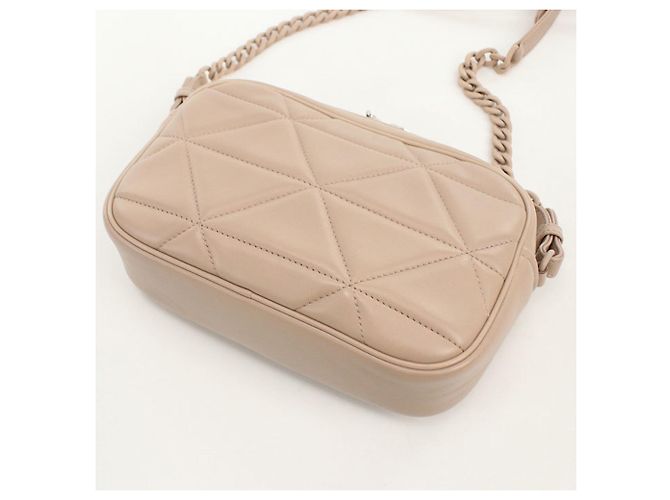 Sac à bandoulière en cuir rose Prada - vue 2