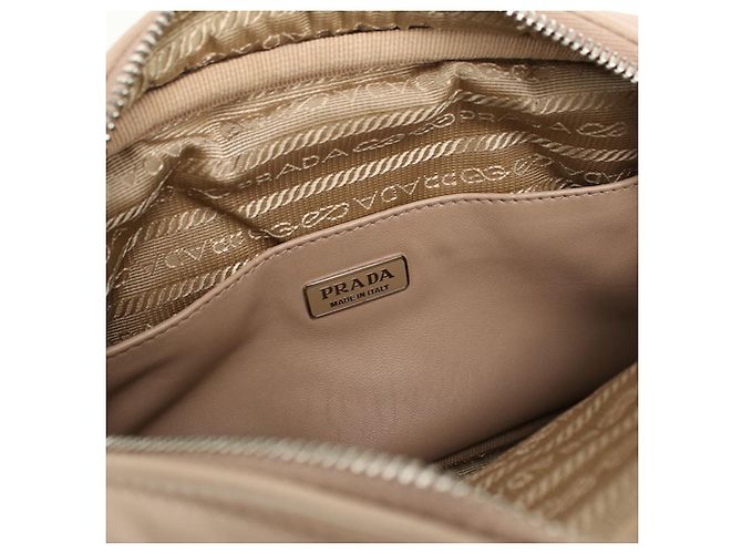 Sac à bandoulière en cuir rose Prada - vue 4