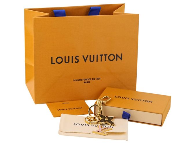 Portachiavi Monogram Spring Street di Louis Vuitton Marrone Rosa D'oro - vista 13