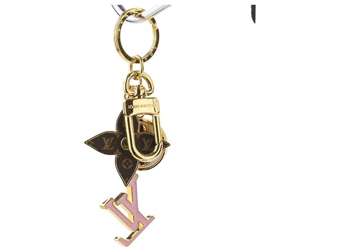 Portachiavi Monogram Spring Street di Louis Vuitton Marrone Rosa D'oro - vista 4