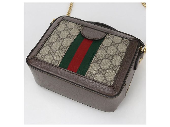 Borsa a tracolla Ophidia di GUCCI Marrone - vista 2