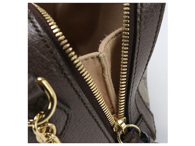 Borsa a tracolla Ophidia di GUCCI Marrone - vista 6