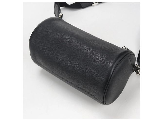 Borsa a spalla in pelle nera Christian Dior Nero - vista 2