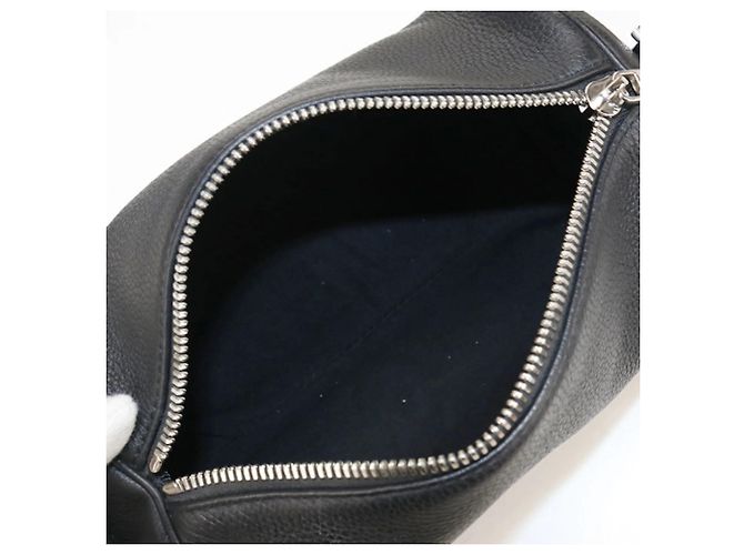 Borsa a spalla in pelle nera Christian Dior Nero - vista 3