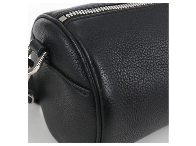 Borsa a spalla in pelle nera Christian Dior Nero - vista 8
