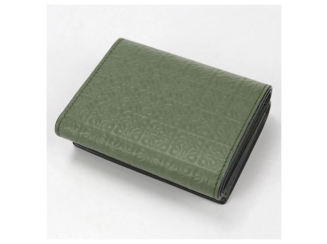 Billetera Trifold Loewe Verde - vista 2