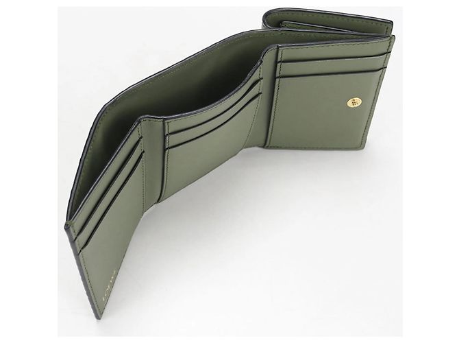 Billetera Trifold Loewe Verde - vista 4