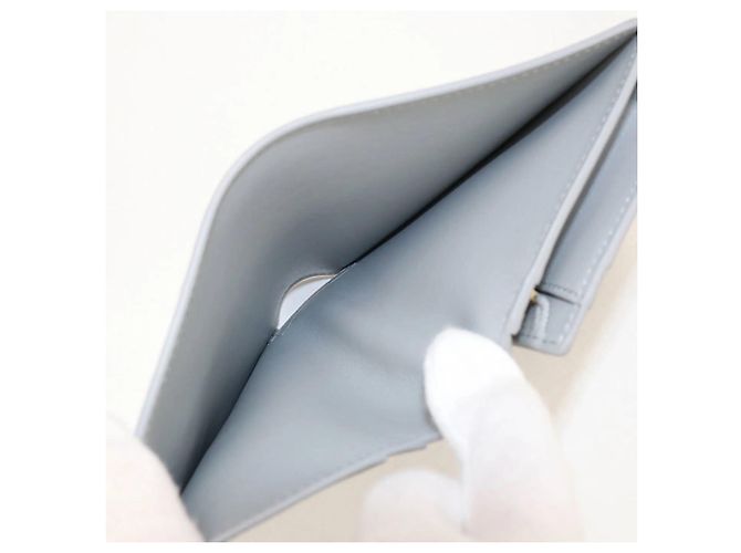 Céline Celine Triomphe Bi-Fold Geldbörse Blau - Ansicht 4
